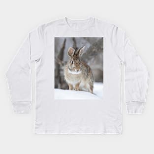 Eastern Cottontail Kids Long Sleeve T-Shirt